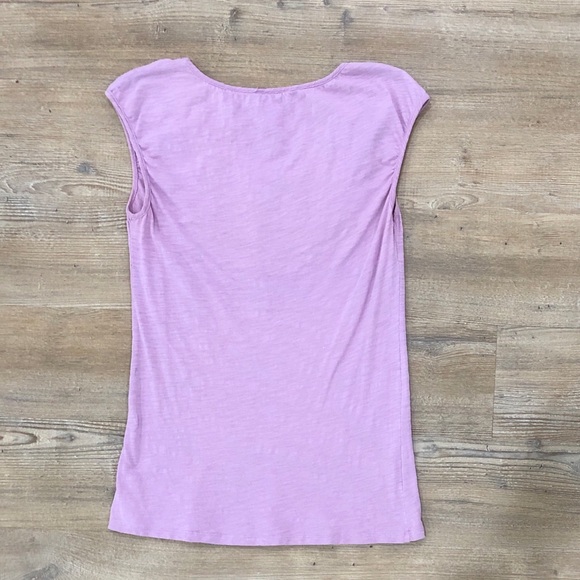 LOFT XXSP Dusty Lavender Embellished Women’s T-Shirt - Picture 3 of 3
